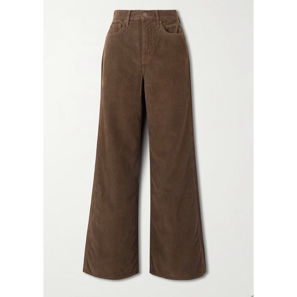 NEW Veronica Beard Taylor High Rise Wide Leg Pant Corduroy Brown Size 27 - Picture 3 of 11